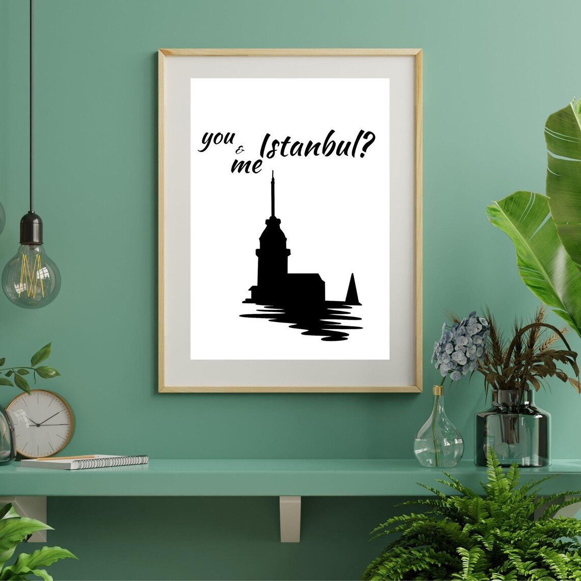 You And Me Istanbul Romantic Minimalist Art Print - Image 3