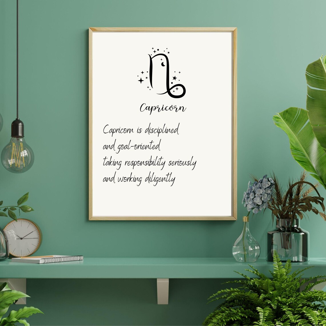 Capricorn Zodiac Sign Minimalist Art Print - Image 3