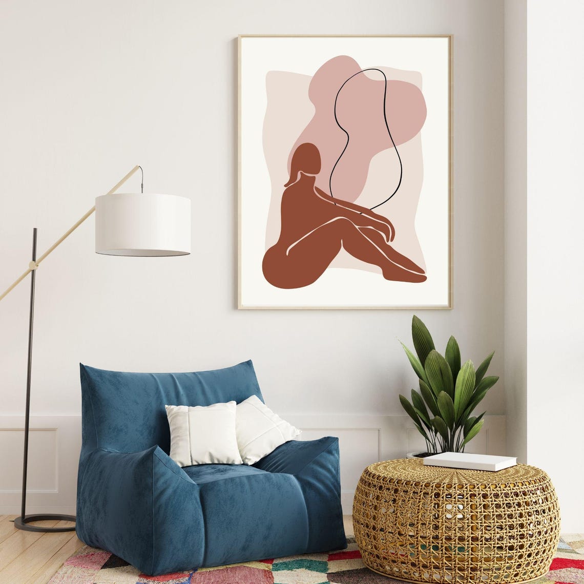 Matisse Boho Woman Art Elegance Meets Minimalism Wall Art Feminine Wall Poster Room Wall Art Office Decor - Image 5