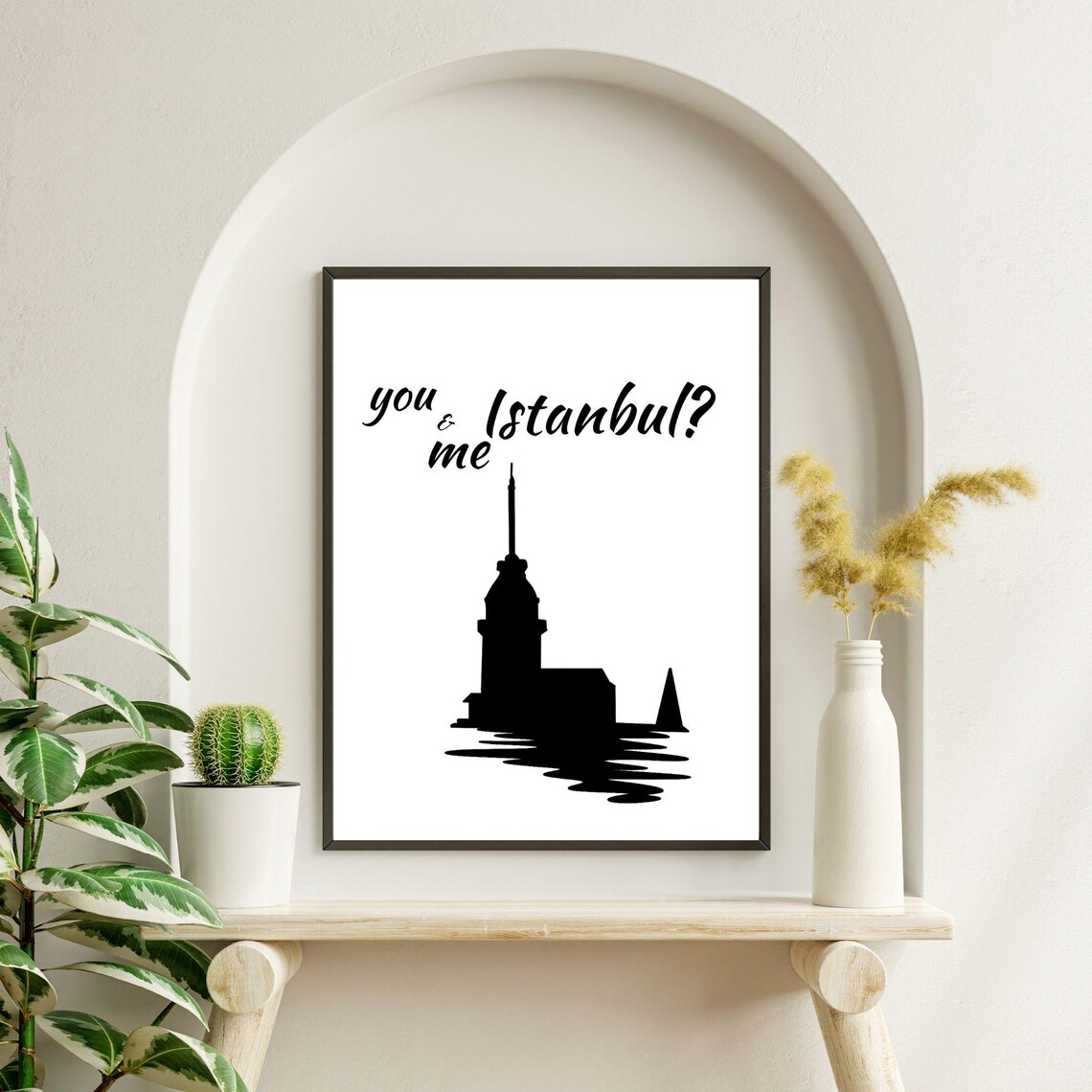 You And Me Istanbul Romantic Minimalist Art Print - Image 7
