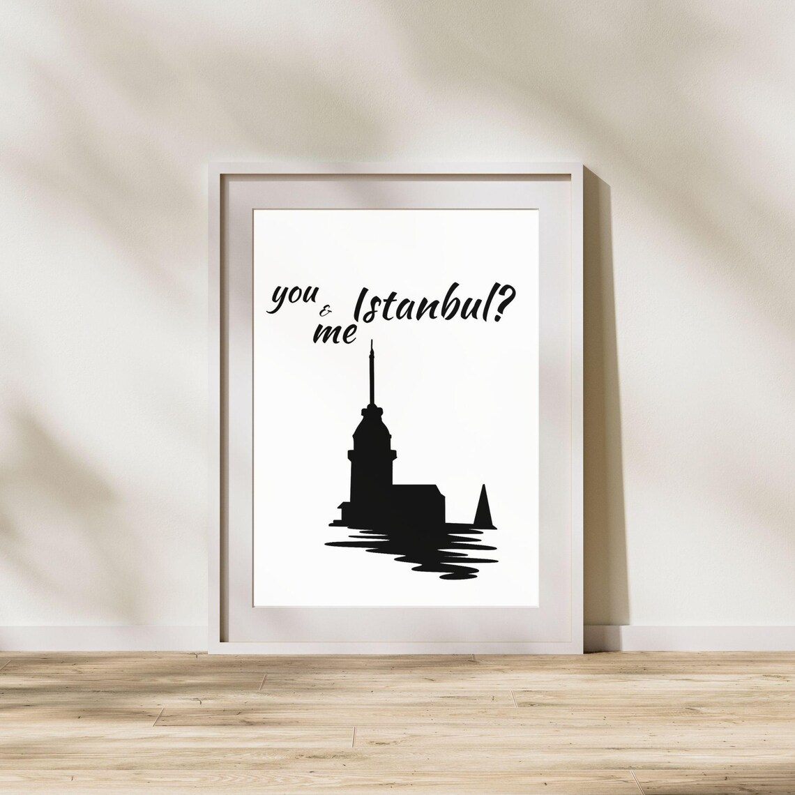 You And Me Istanbul Romantic Minimalist Art Print - Image 4