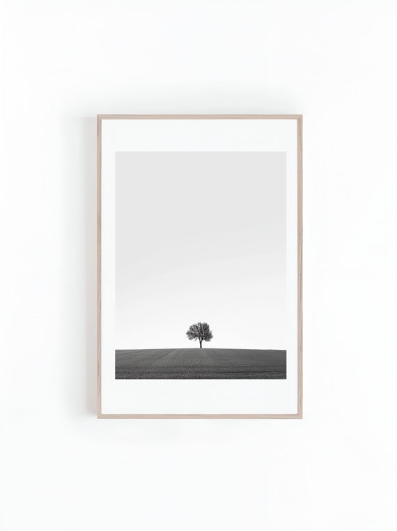 Black And White Photograph Of Tree Wall Arts Large Posters Tree Photos Scenic Photo Print Instant