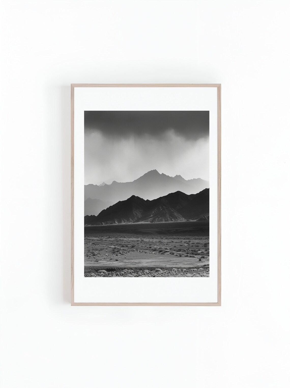 Rolling Hills And Mountain Ranges, Minimalist Art Print - Image 3