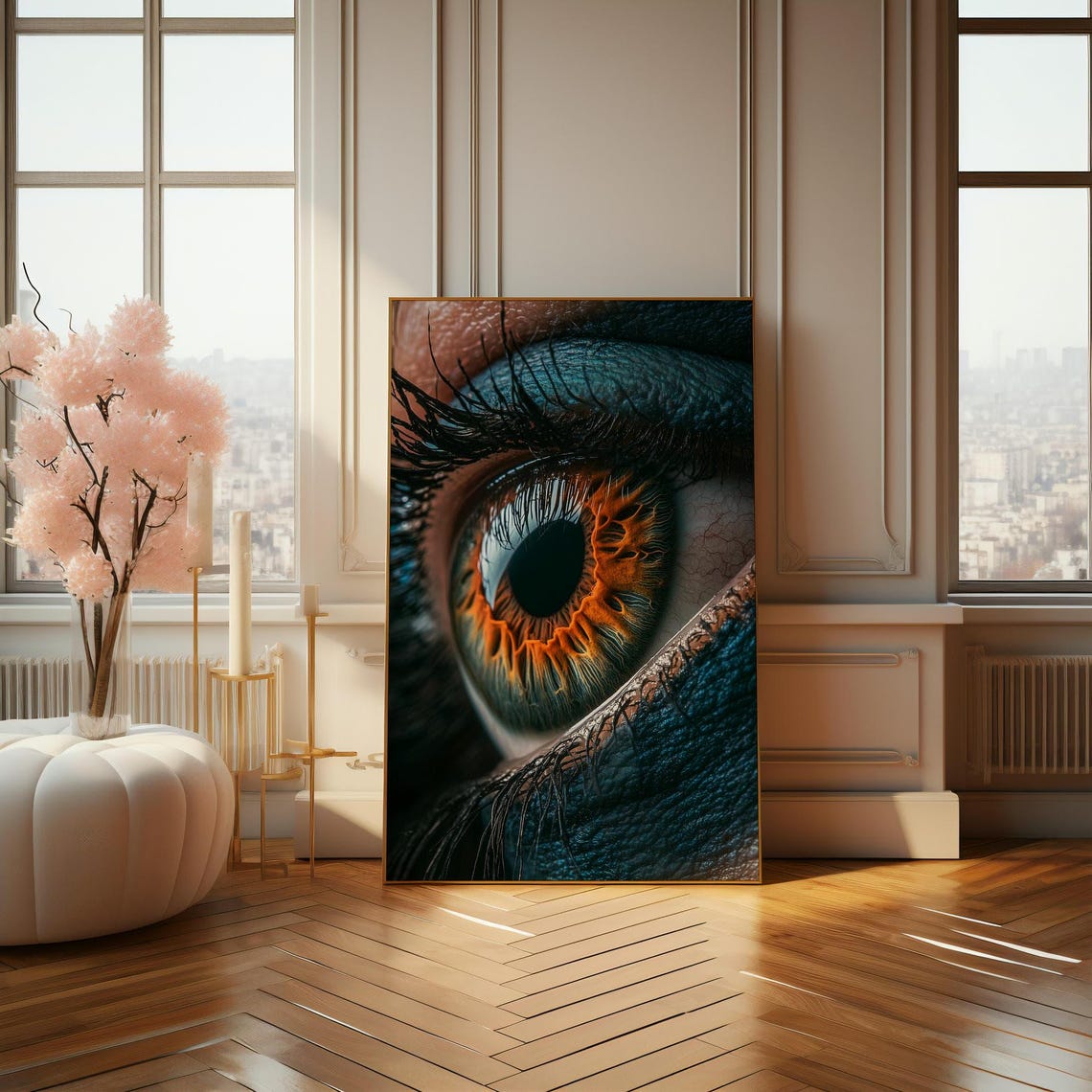 Mesmerizing Iris Artwork Detailed Eye Poster Captivating Realism For Bold Interior Design Enthusiasts - Image 4