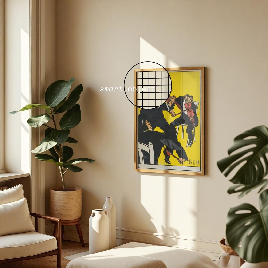 The Billy Mockup, Mid Century Living Room - Image 2