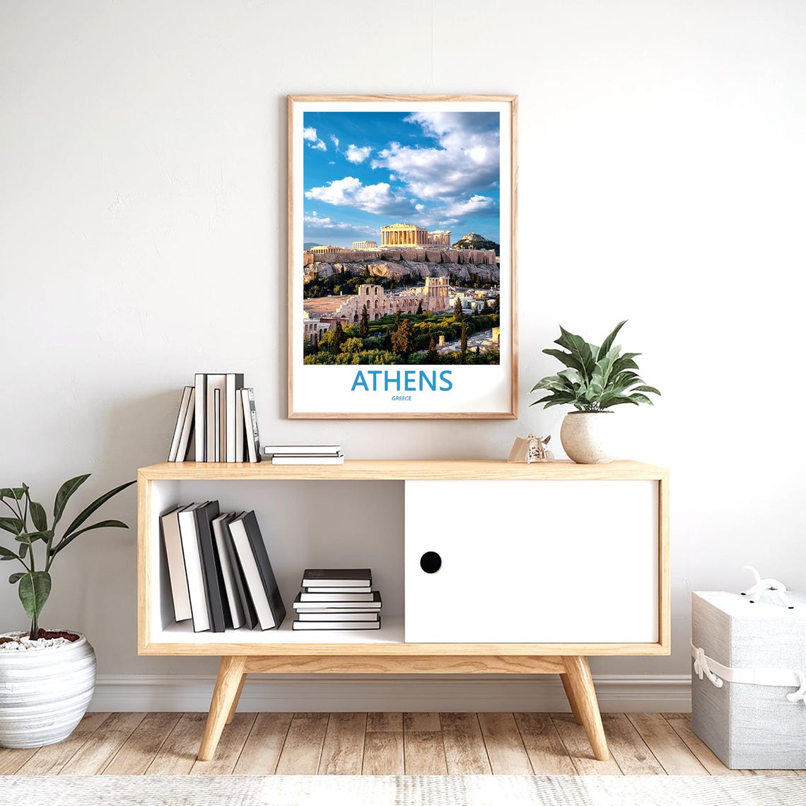 Athens Acropolis Odeon Herodes Atticus Sunny Day Photo Poster - Image 2
