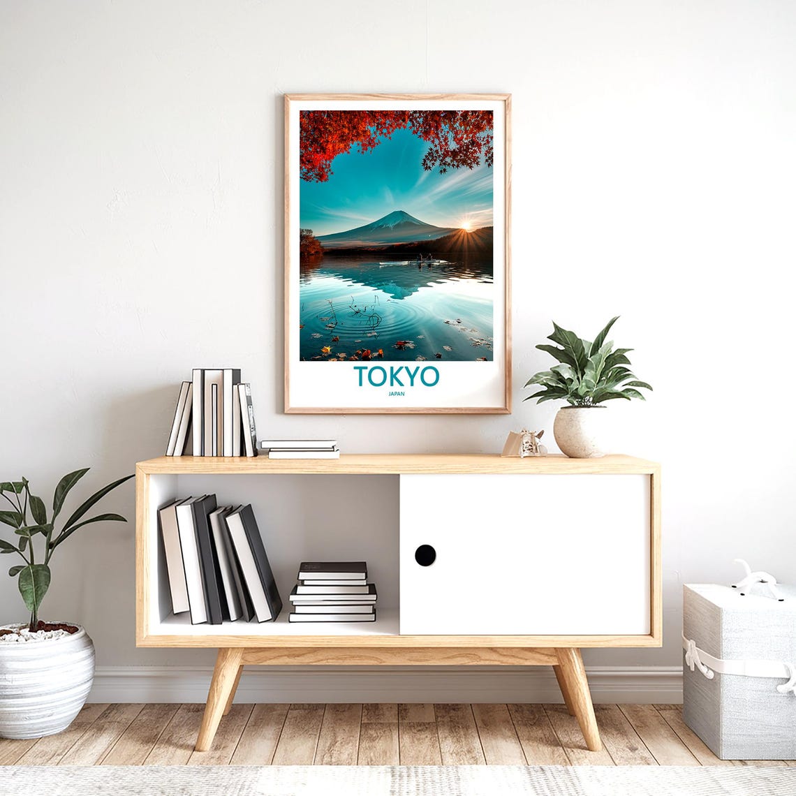 Tokyo Print Wall Art Tokyo Japan Travel Art Print Tokyo Hanging Wall Decor Tokyo Poster Prints Home Decor Tokyo Japan Poster Travel Gift Art - Image 2