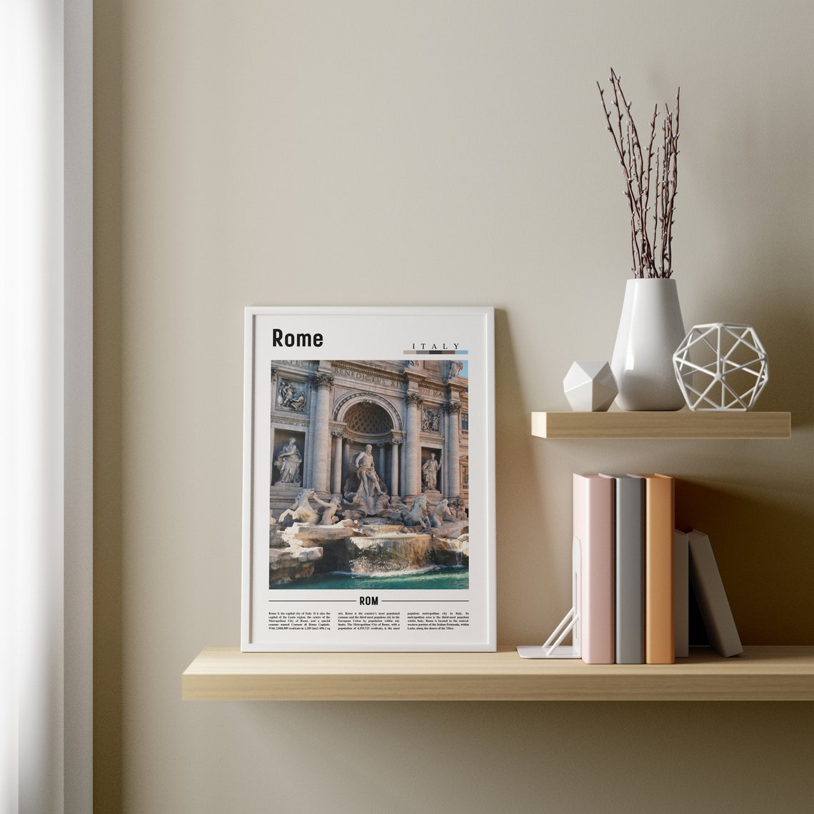 Rome Poster Rome Print Rome Wall Art Italy Photo Italy Poster Italy Print Italy Wall Art Minimal Travel Poster - Image 3