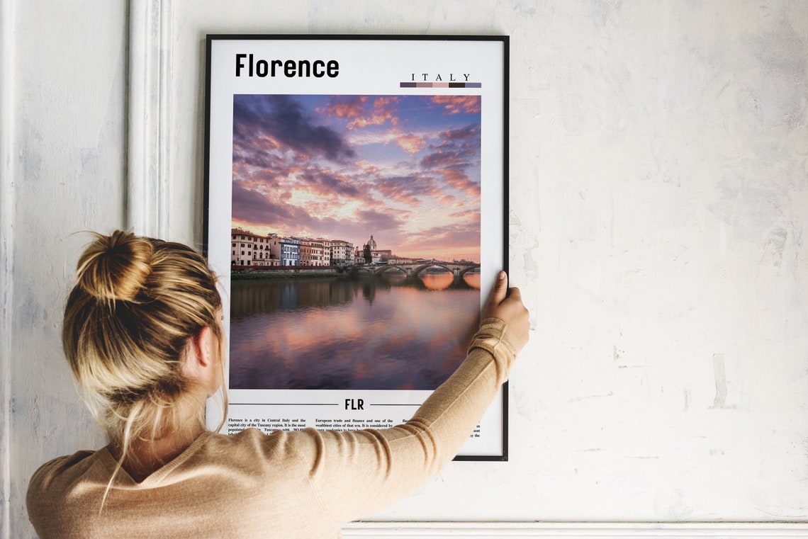 Florence Poster Florence Print Florence Wall Art Italy Photo Italy Poster Italy Print Italy Wall Art Minimal Travel Poster - Image 5
