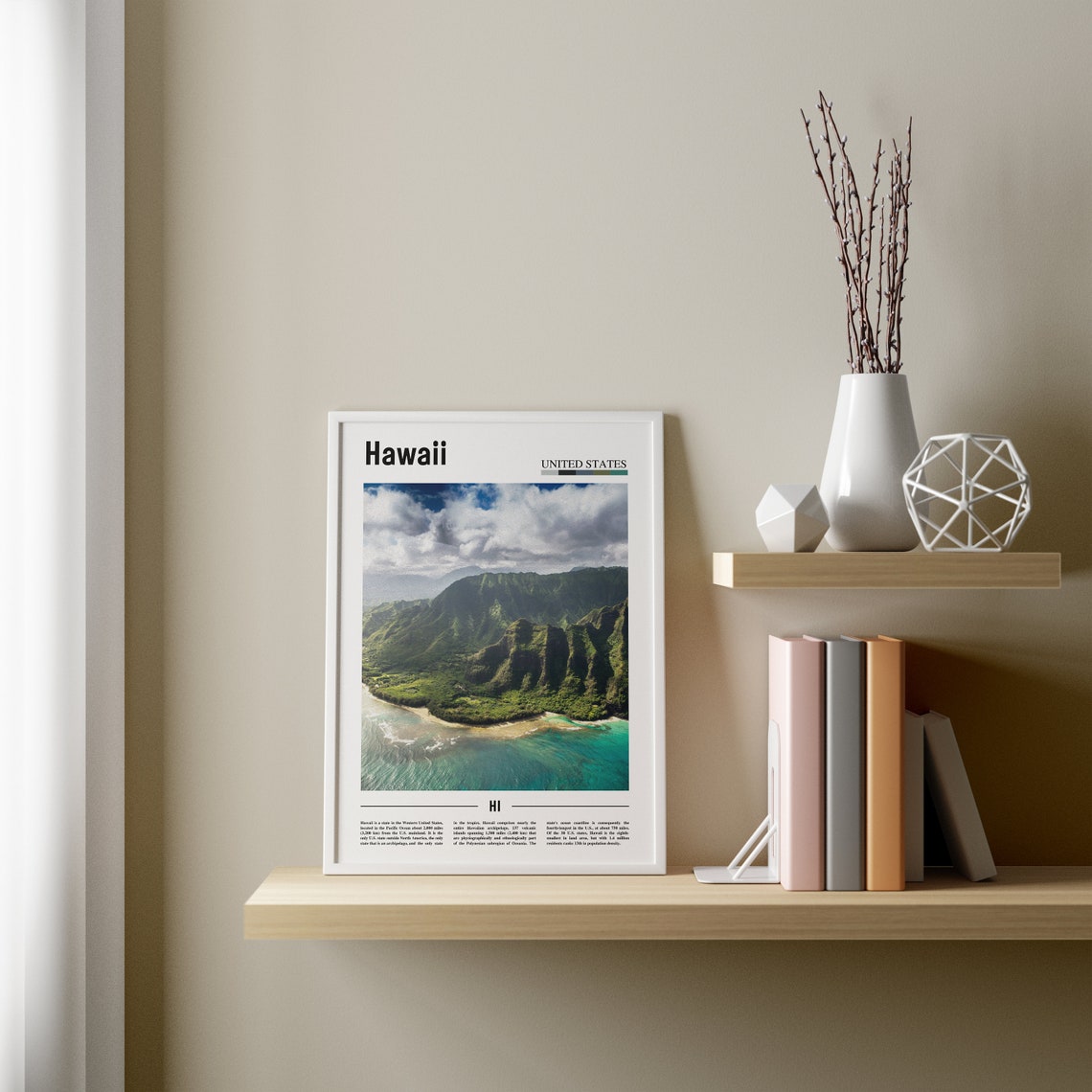 Hawaii Poster Hawaii Print Hawaii Wall Art United States Photo United States Poster United States Print Travel Poster - Image 3