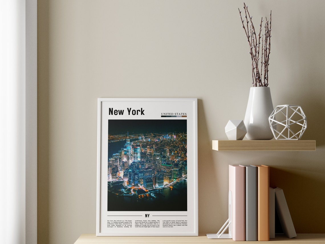 New York Poster New York Print New York Wall Art Ny Photo Ny Poster Ny Print New York Photo Travel Poster - Image 3