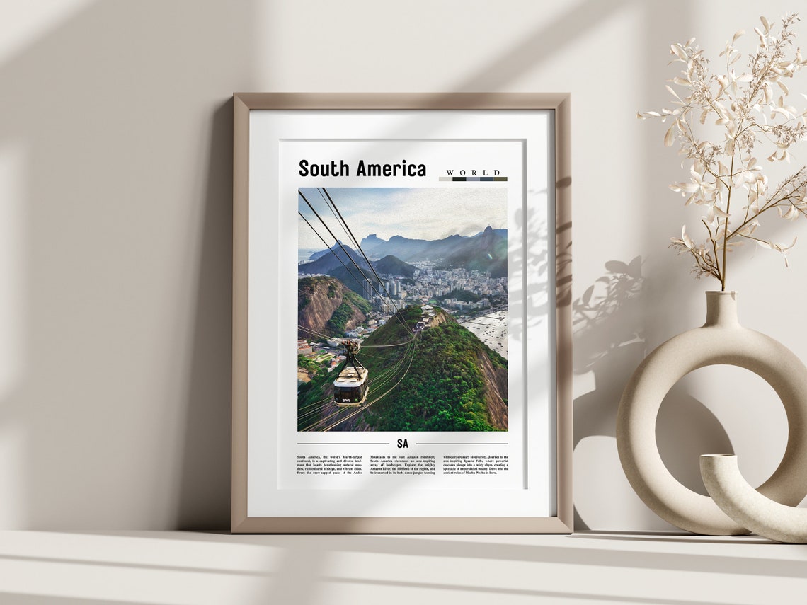 South America Poster South America Print South America Wall Art Europe Photo Europe Poster Europe Print Travel Poster - Image 2
