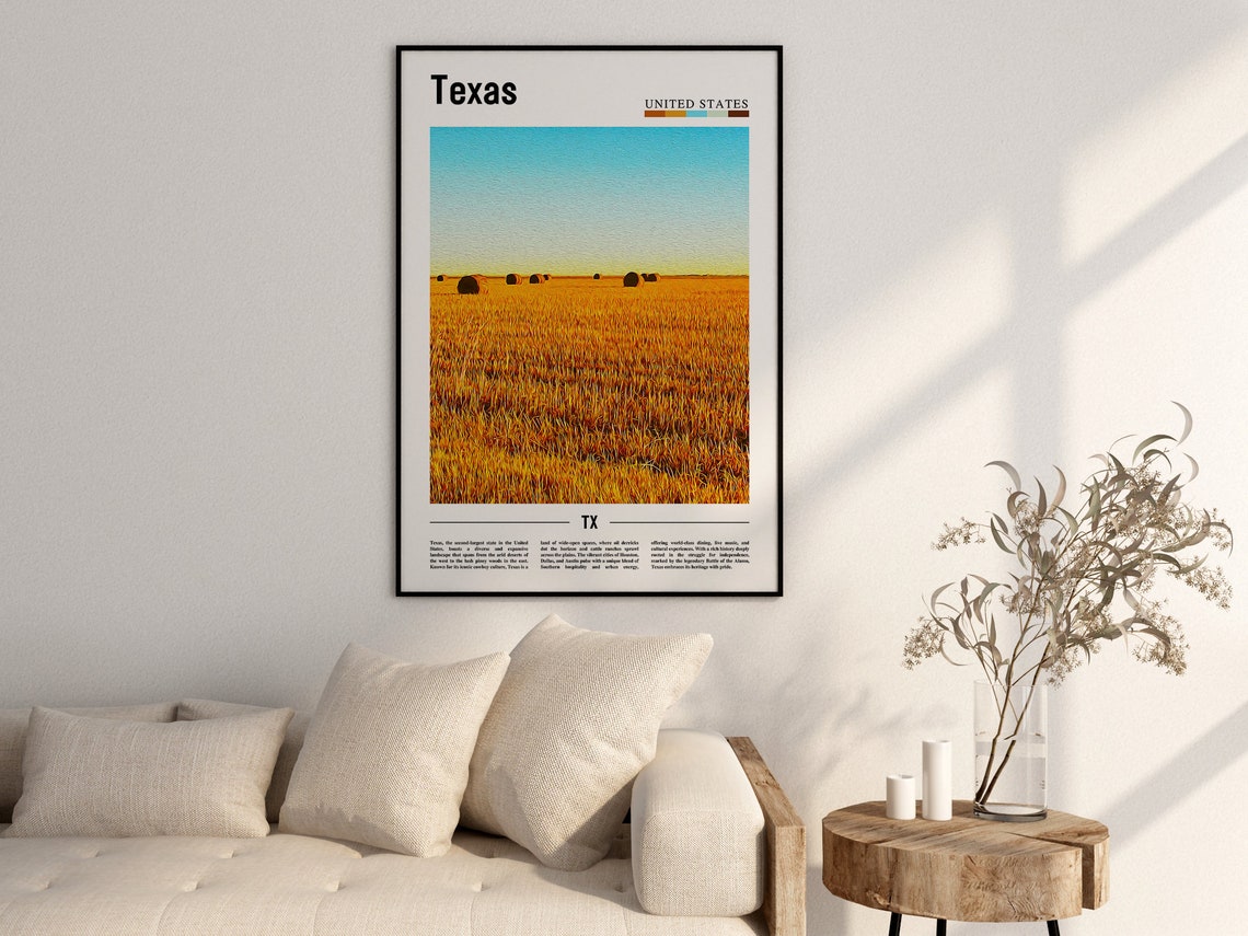 Texas Poster Texas Print Texas Wall Art Texas Photo United States Photo United States Poster United States Print - Image 2