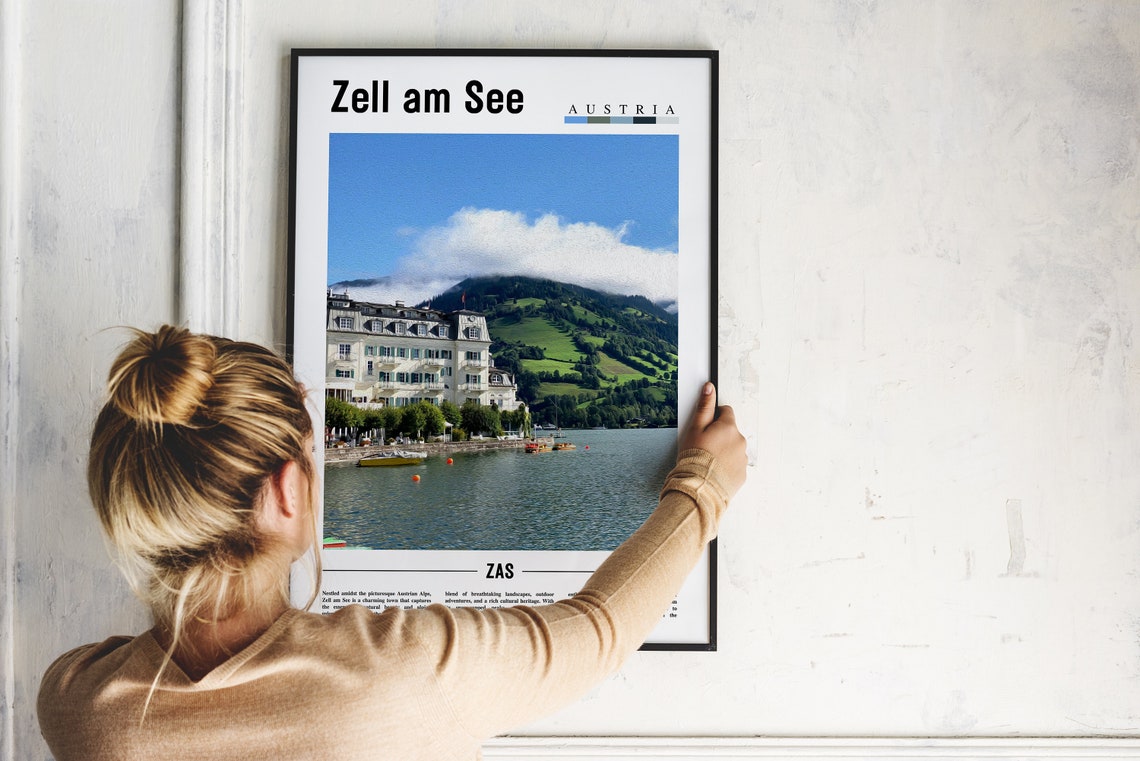 Zell Am See Poster Zell Am See Print Zell Am See Wall Art Europe Photo Europe Poster Europe Print Travel Poster - Image 5