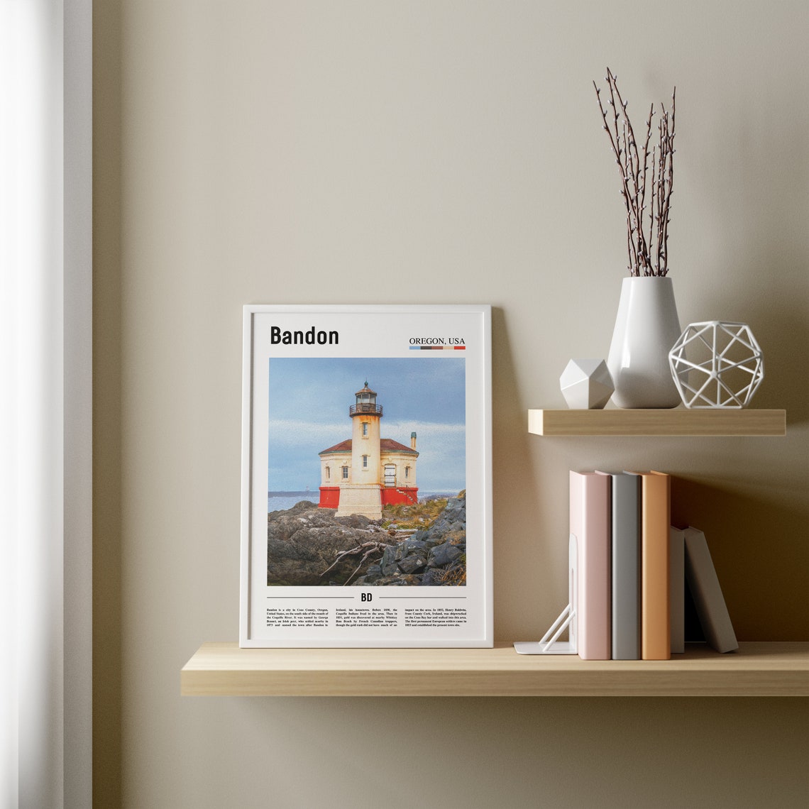 Bandon Print Bandon Poster Bandon Wall Art Oil Painting Poster Colorful City Print City Artwork Travel Artwork Travel Wall Art - Image 3