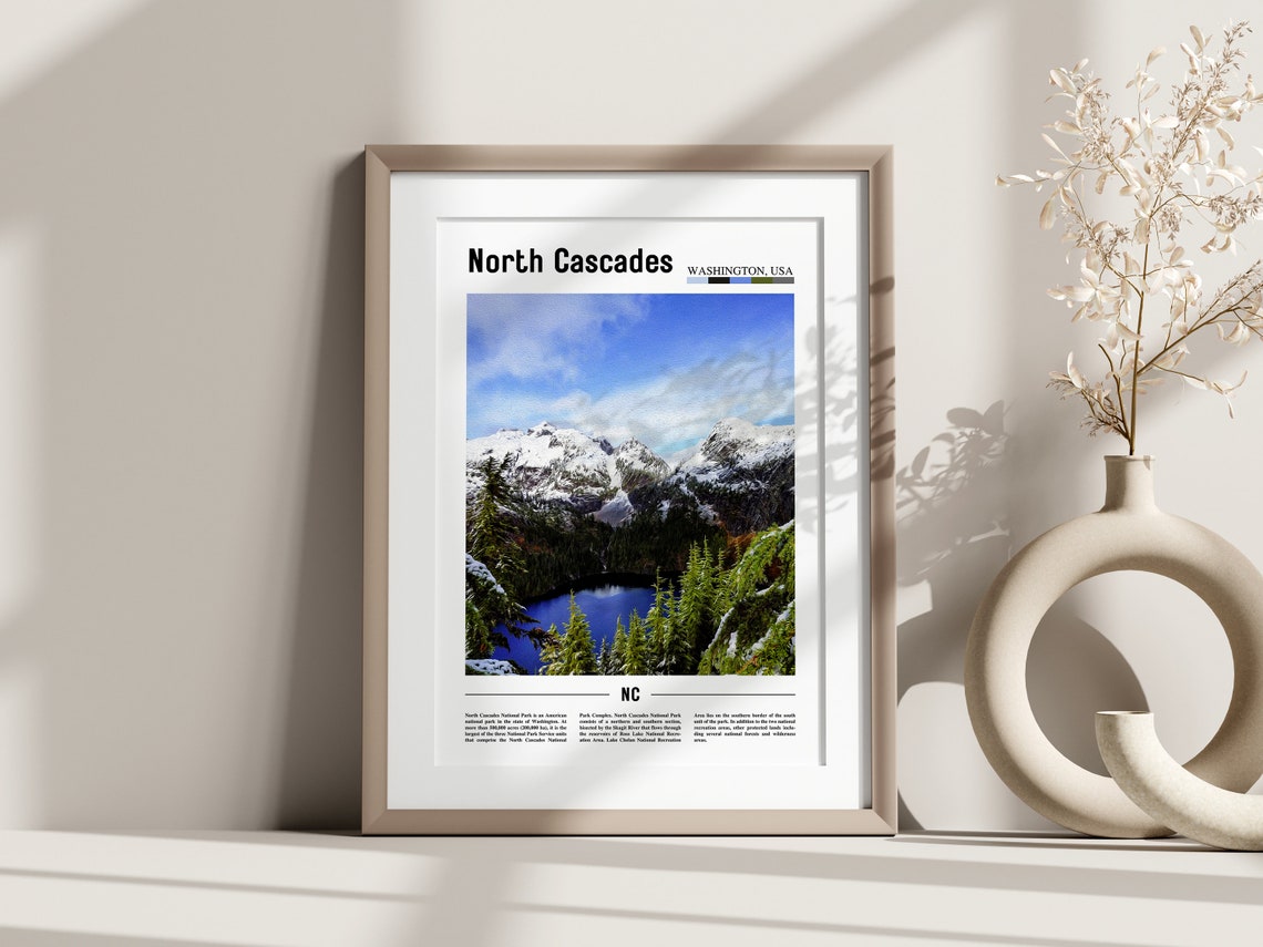 North Cascades Poster North Cascades Print North Cascades Wall Art United States Photo United States Poster United States Print - Image 2