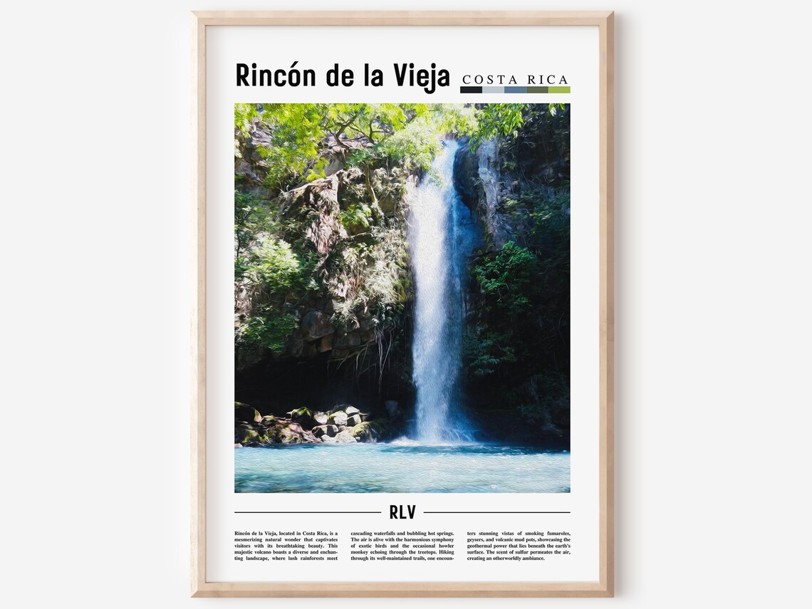 Rincn De La Vieja, Minimal Travel Poster