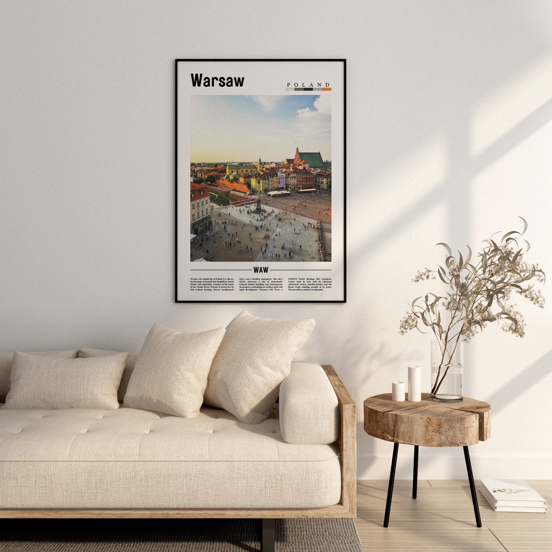Warsaw Poster Warsaw Print Warsaw Wall Art Europe Photo Europe Poster Europe Print Travel Poster - Image 2