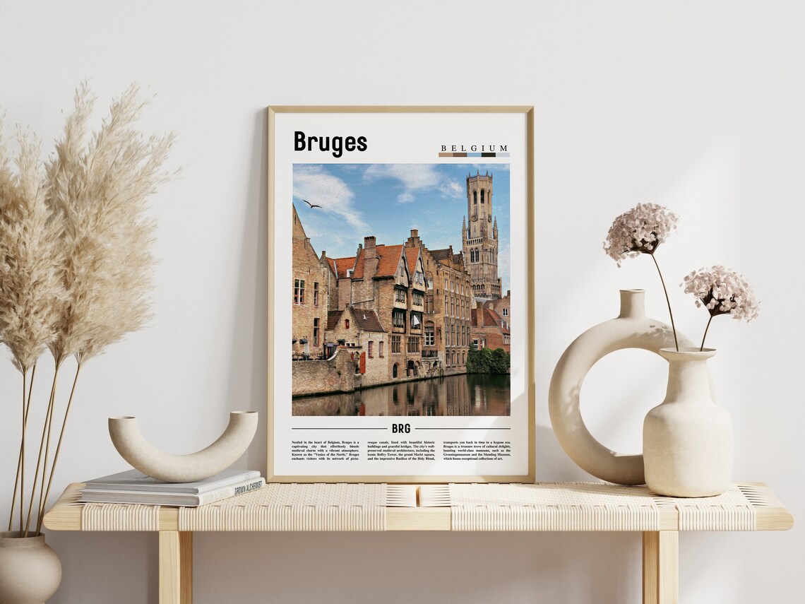 Bruges Poster Bruges Print Bruges Wall Art Europe Photo Europe Poster Europe Print Travel Poster - Image 6