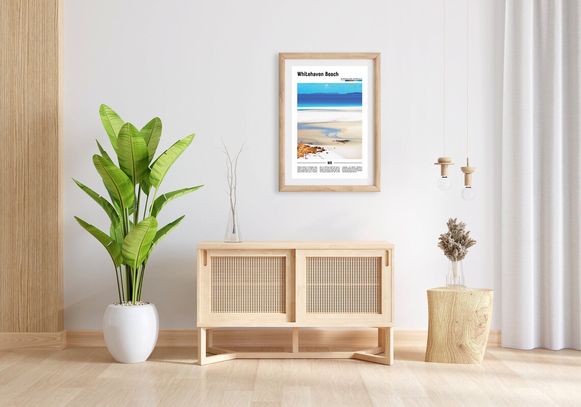 Whitehaven Beach Travel Poster, Oil Painting Artwork - Image 5