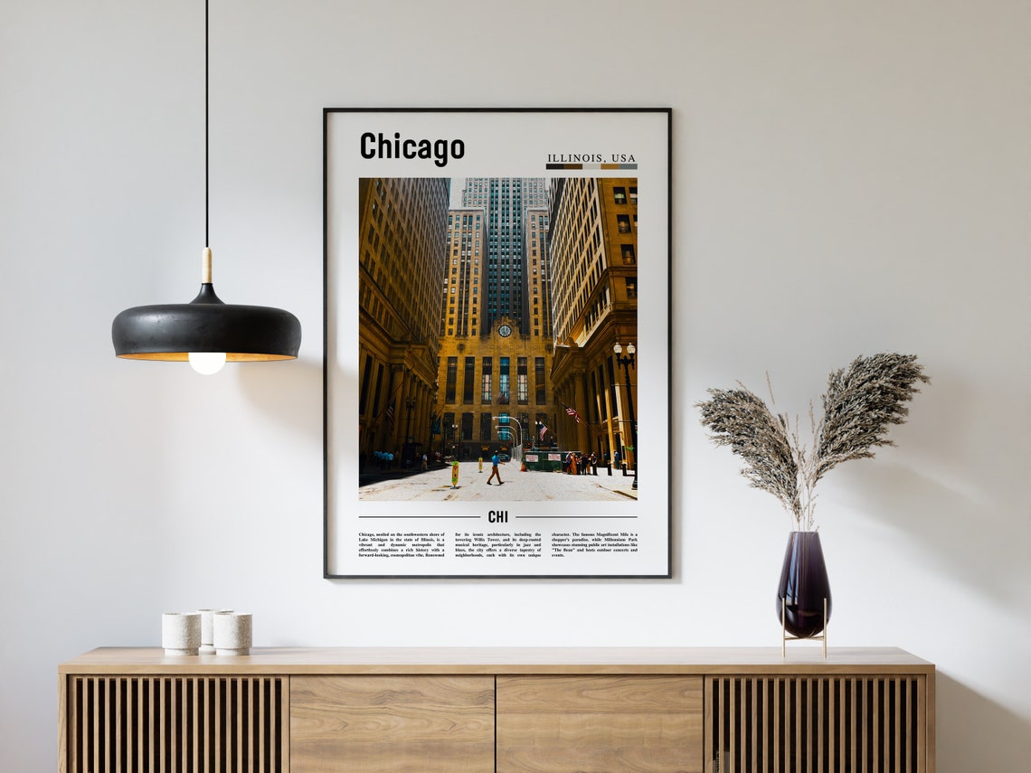 Chicago Print Chicago Poster Chicago Wall Art United States Photo United States Poster United States Print - Image 4