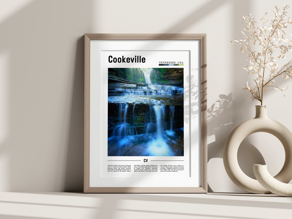 Cookeville Poster Cookeville Print Cookeville Wall Art United States Photo United States Poster United States Print - Image 3
