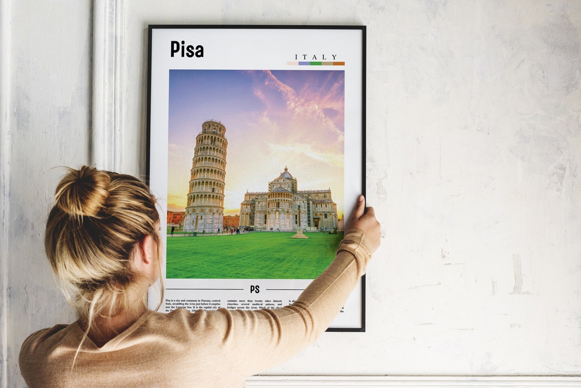 Pisa, Italy Minimal Travel Poster - Image 4