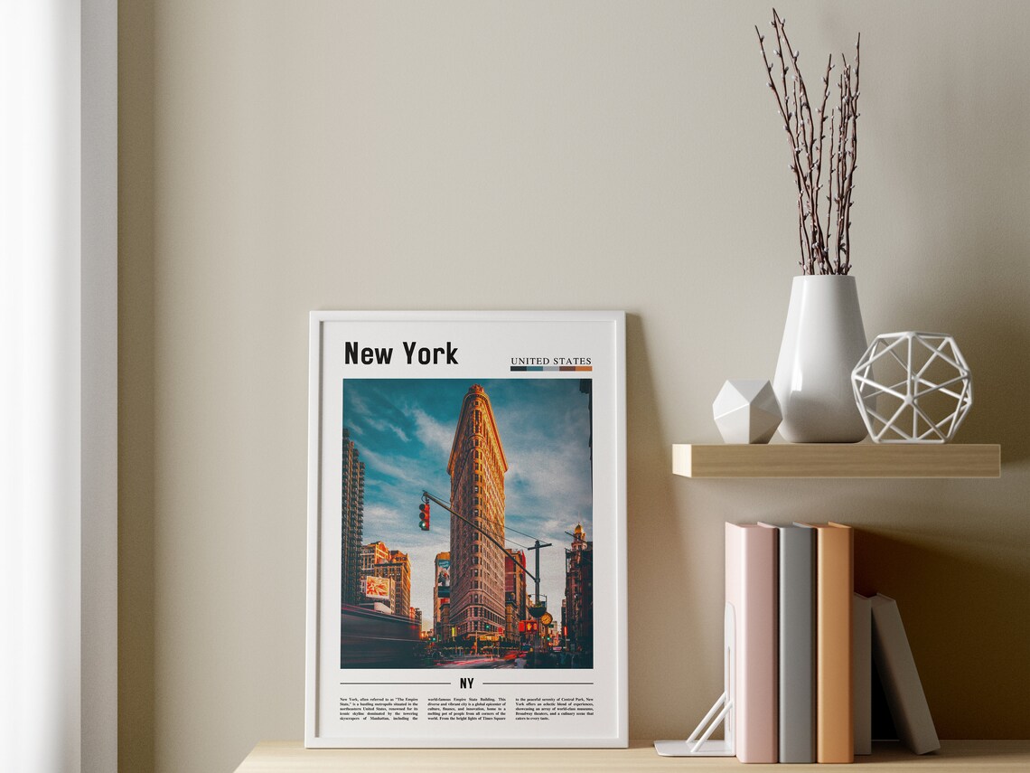 New York Travel Poster, Cityscape Wall Art Print - Image 3