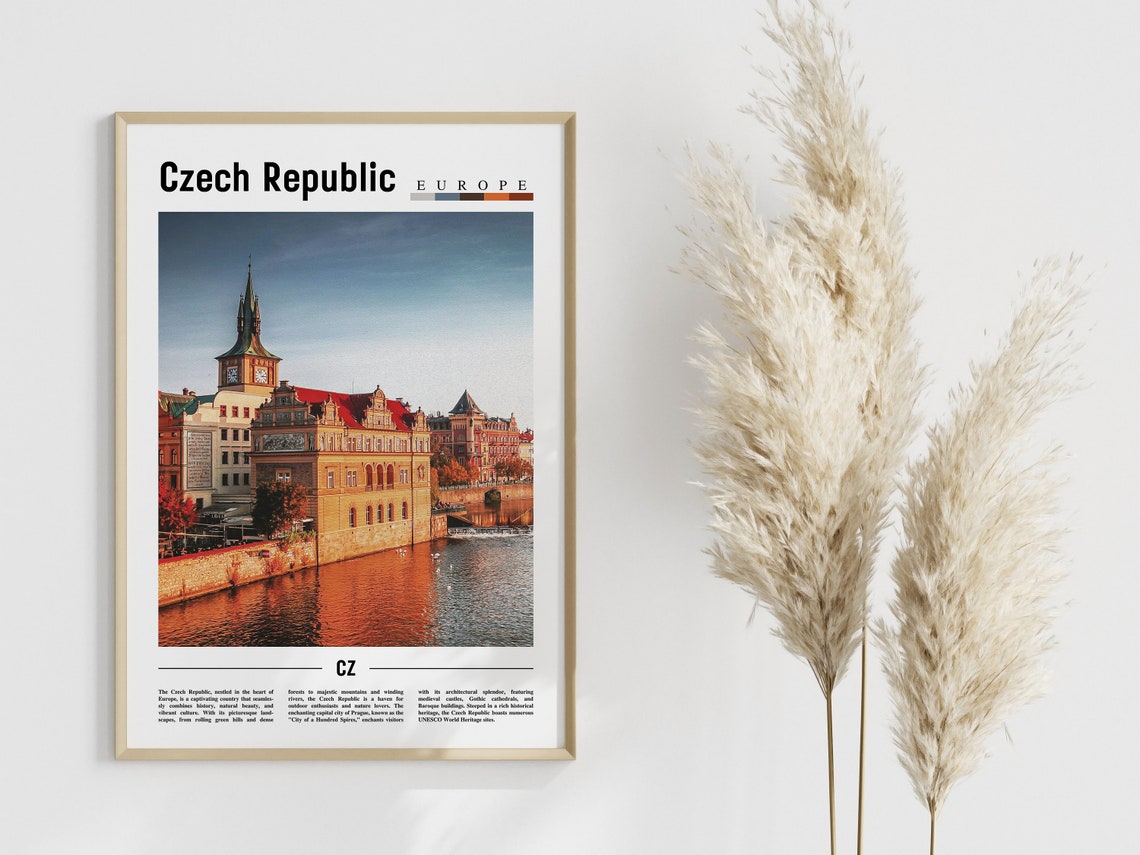Czech Republic Poster Czech Republic Print Czech Republic Wall Art Europe Photo Europe Poster Europe Print Travel Poster - Image 4