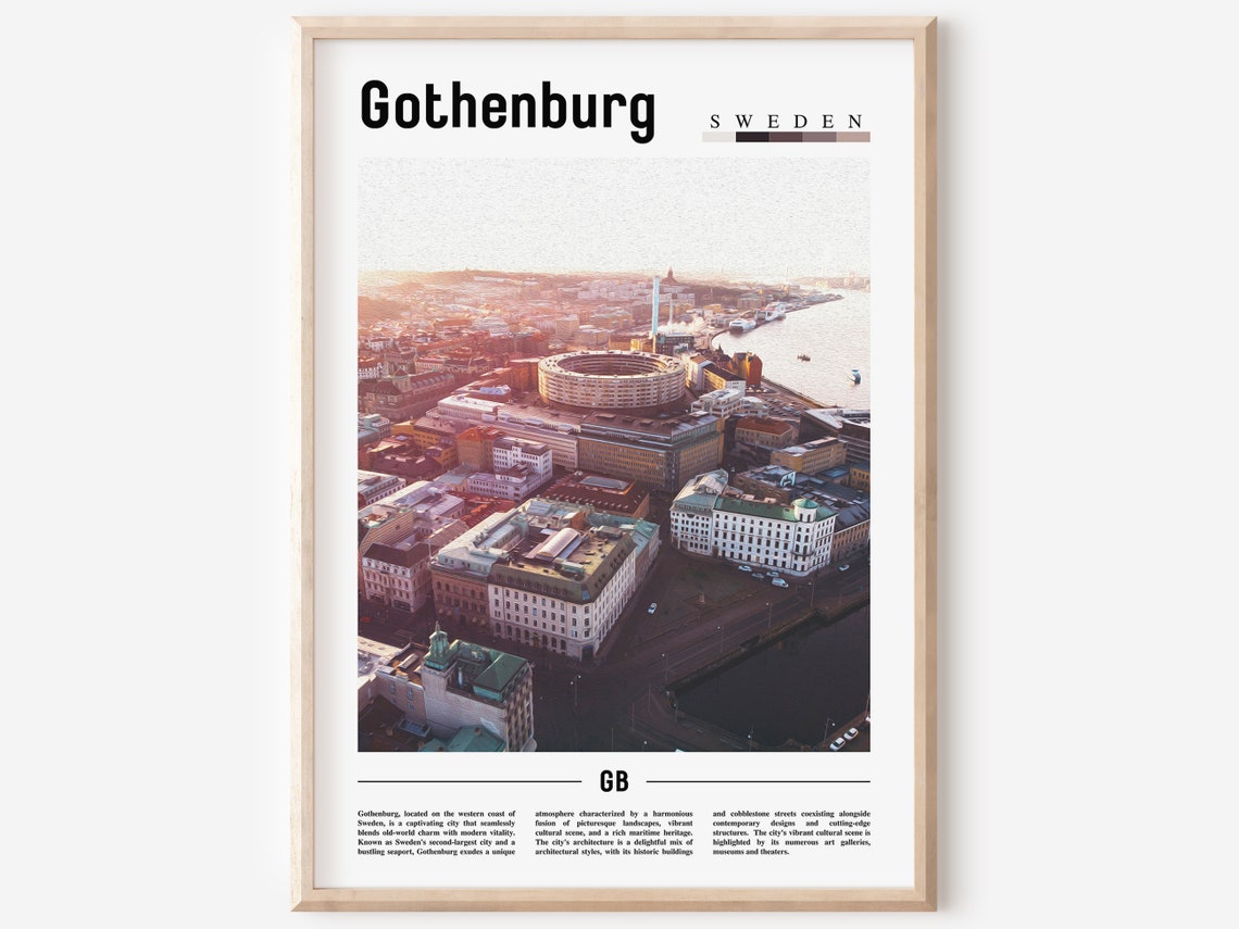 Gothenburg Poster Gothenburg Print Gothenburg Wall Art Europe Photo Europe Poster Europe Print Travel Poster
