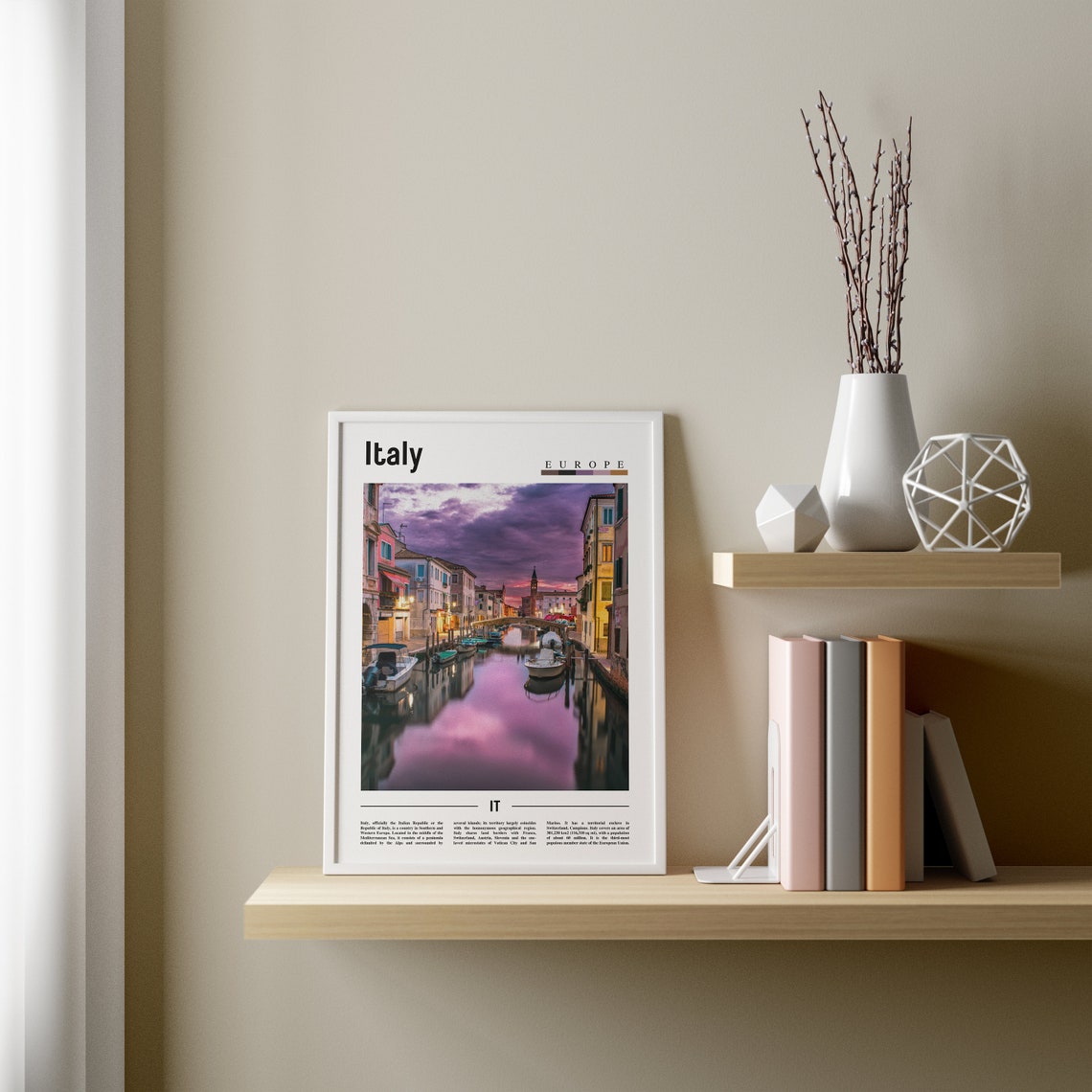 Italy Poster Italy Print Italy Wall Art Italy Photo Italy Poster Italy Print Italy Wall Art Minimal Travel Poster - Image 2