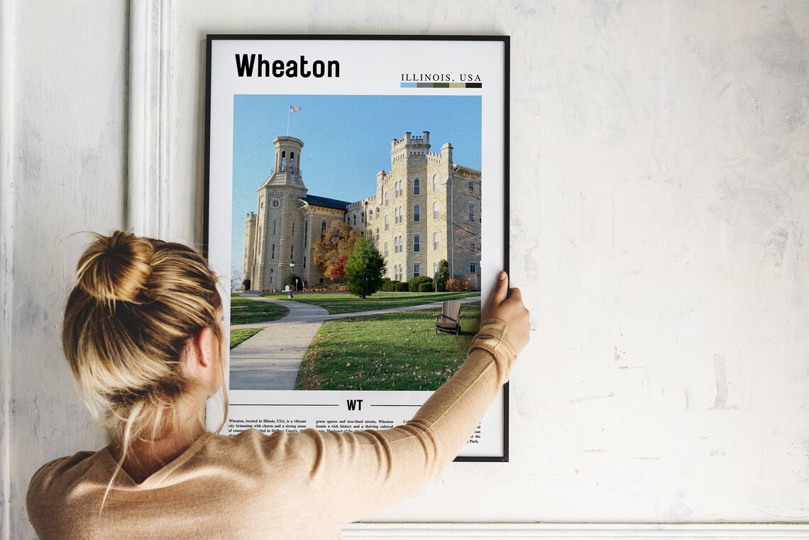 Wheaton Poster Wheaton Print Wheaton Wall Art United States Photo United States Poster United States Print - Image 5
