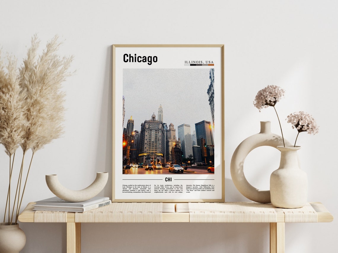 Chicago Print Chicago Poster Chicago Wall Art United States Photo United States Poster United States Print - Image 6