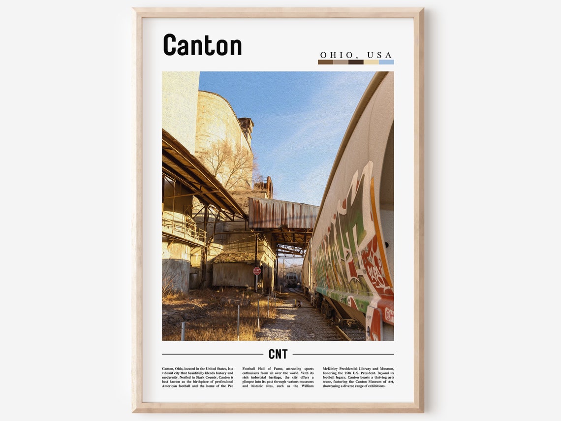 Canton Poster Canton Print Canton Wall Art United States Photo United States Poster United States Print