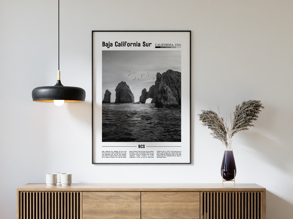 Baja California Sur Minimal Travel Poster - Image 4