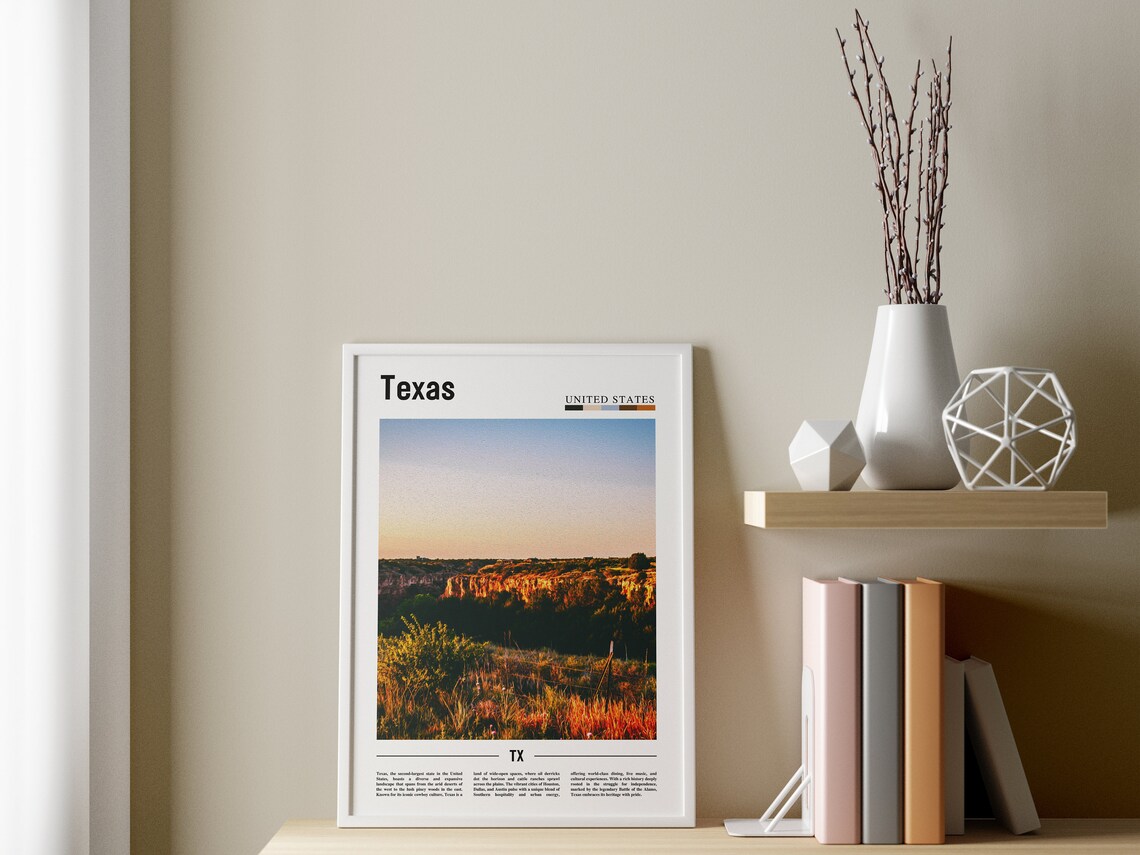 Texas Travel Poster, United States Photo - Image 3