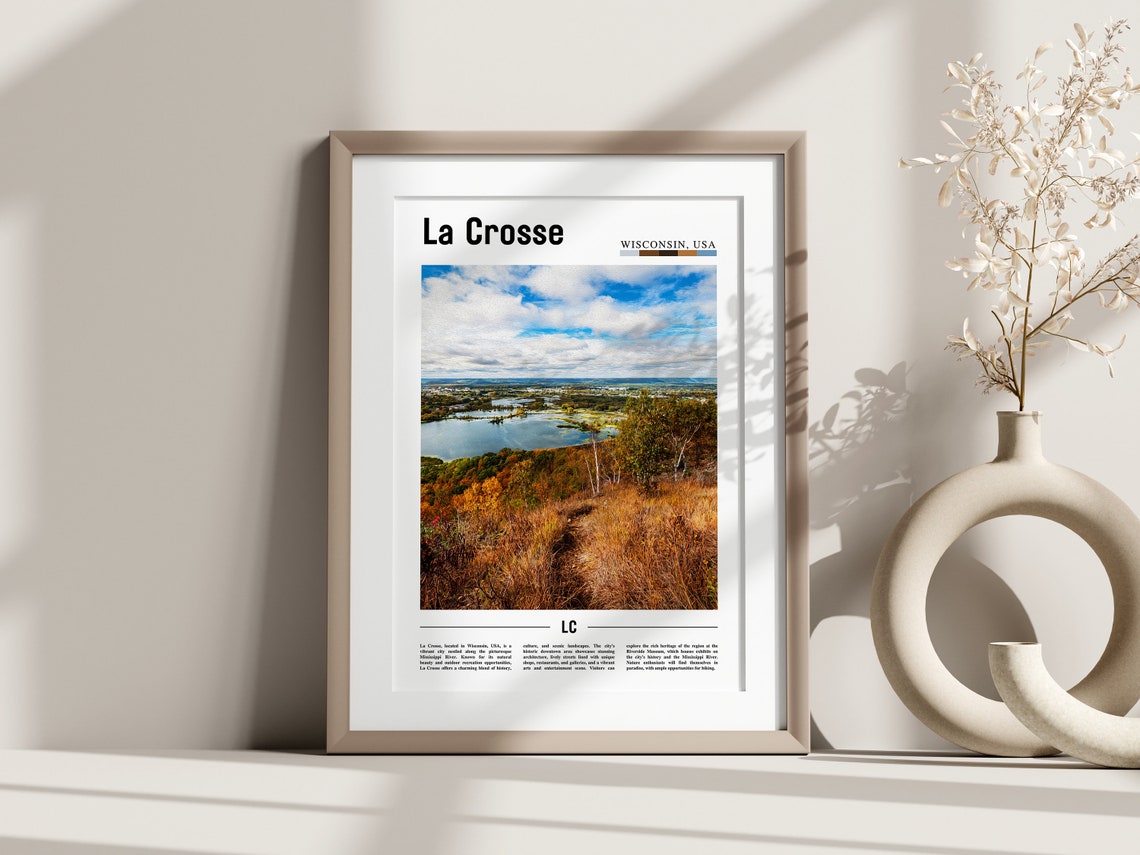 La Crosse Poster La Crosse Print La Crosse Wall Art United States Photo United States Poster United States Print - Image 3