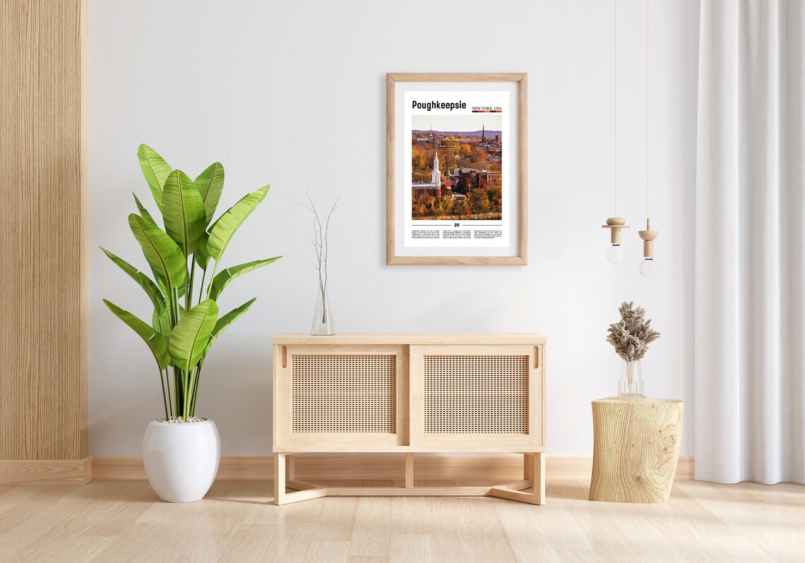 Poughkeepsie Travel Poster, City Artwork - Image 5