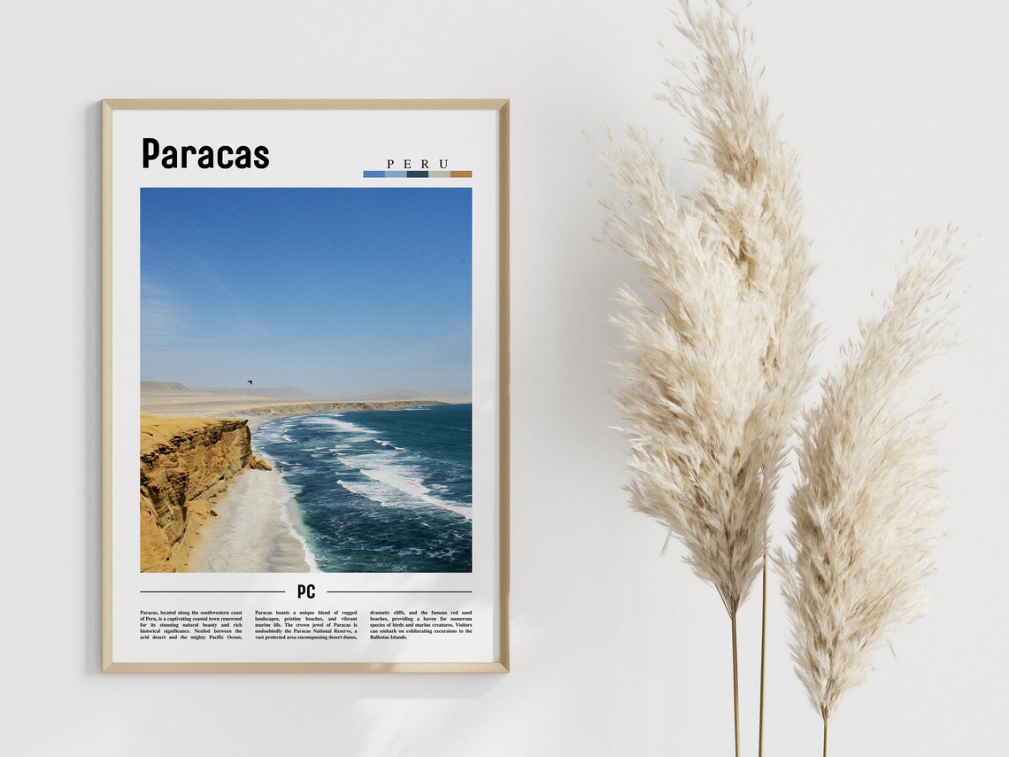 Paracas, South America Travel Poster - Image 4