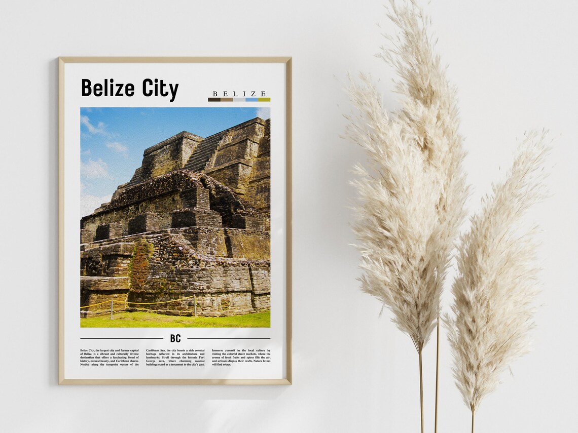 Belize City Travel Poster, Central America - Image 4