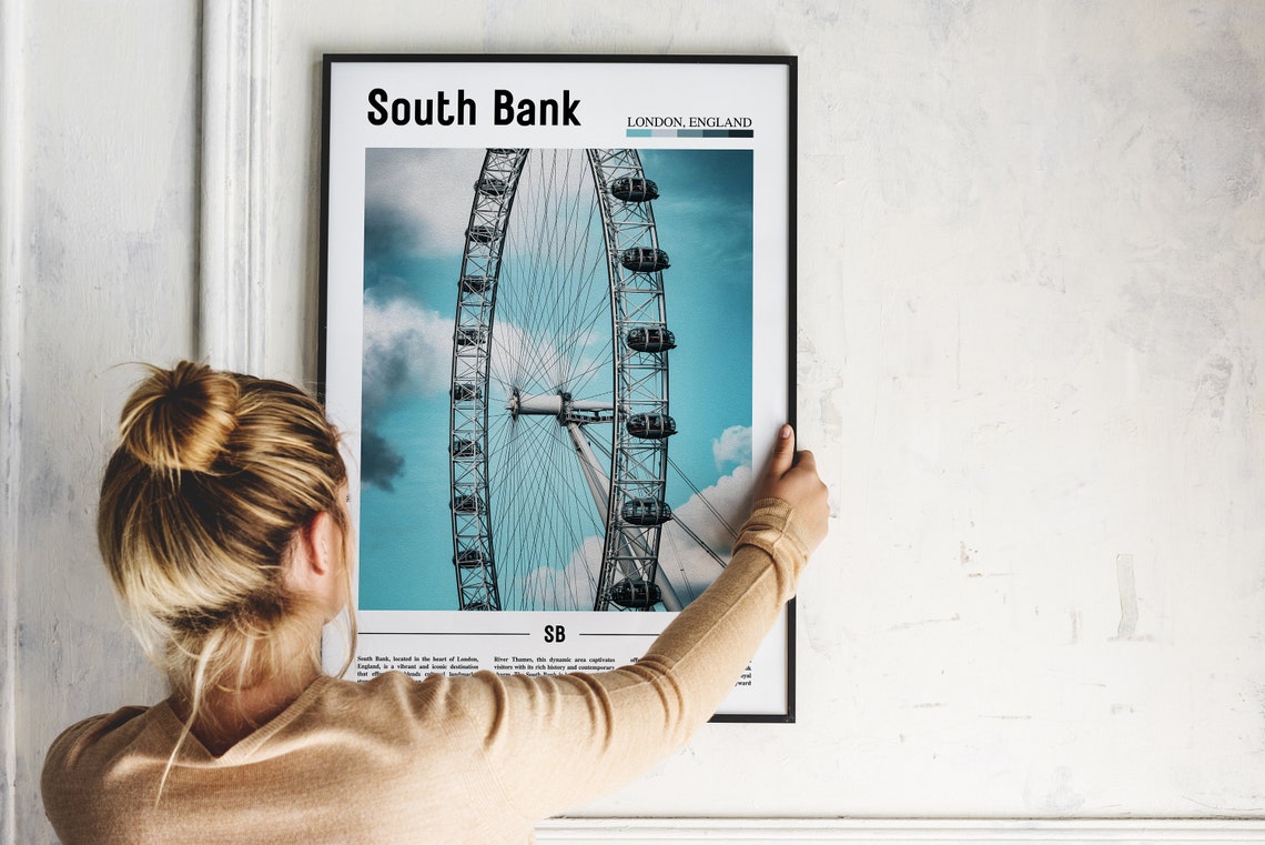 South Bank Poster South Bank Print South Bank Wall Art Europe Photo Europe Poster Europe Print Travel Poster - Image 5