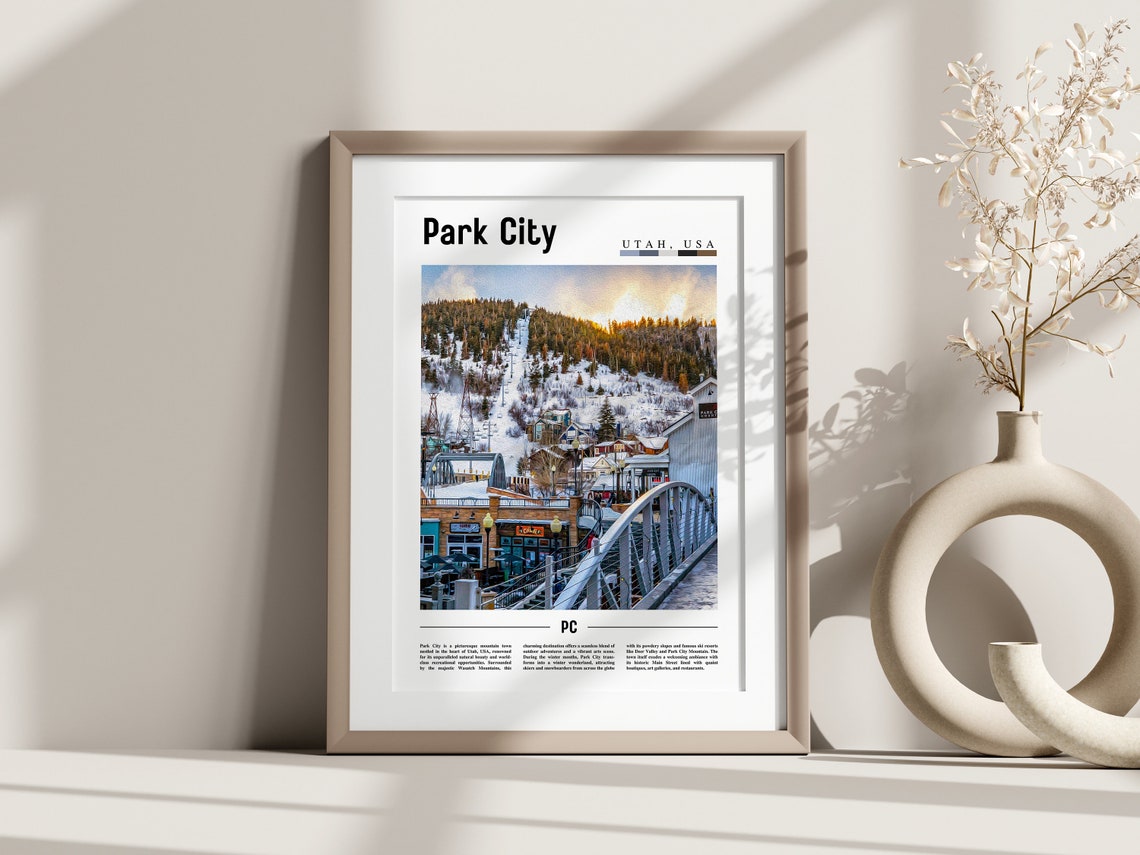 Park City Poster Park City Print Park City Wall Art United States Photo United States Poster United States Print - Image 3