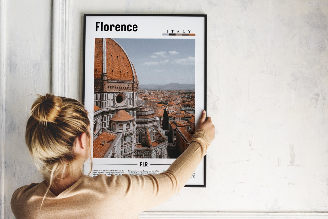 Florence Poster Florence Print Florence Wall Art Italy Photo Italy Poster Italy Print Italy Wall Art Minimal Travel Poster - Image 4