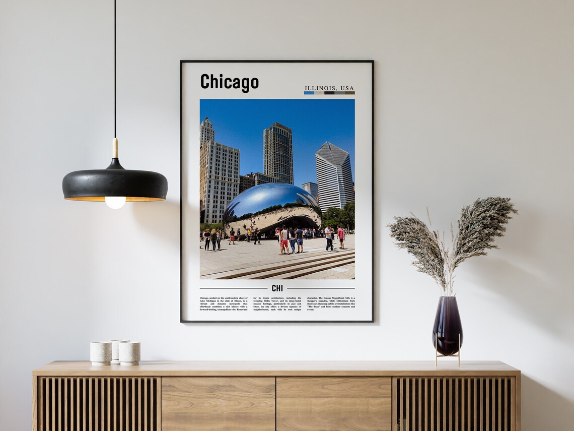 Chicago Travel Poster, United States Photo - Image 4