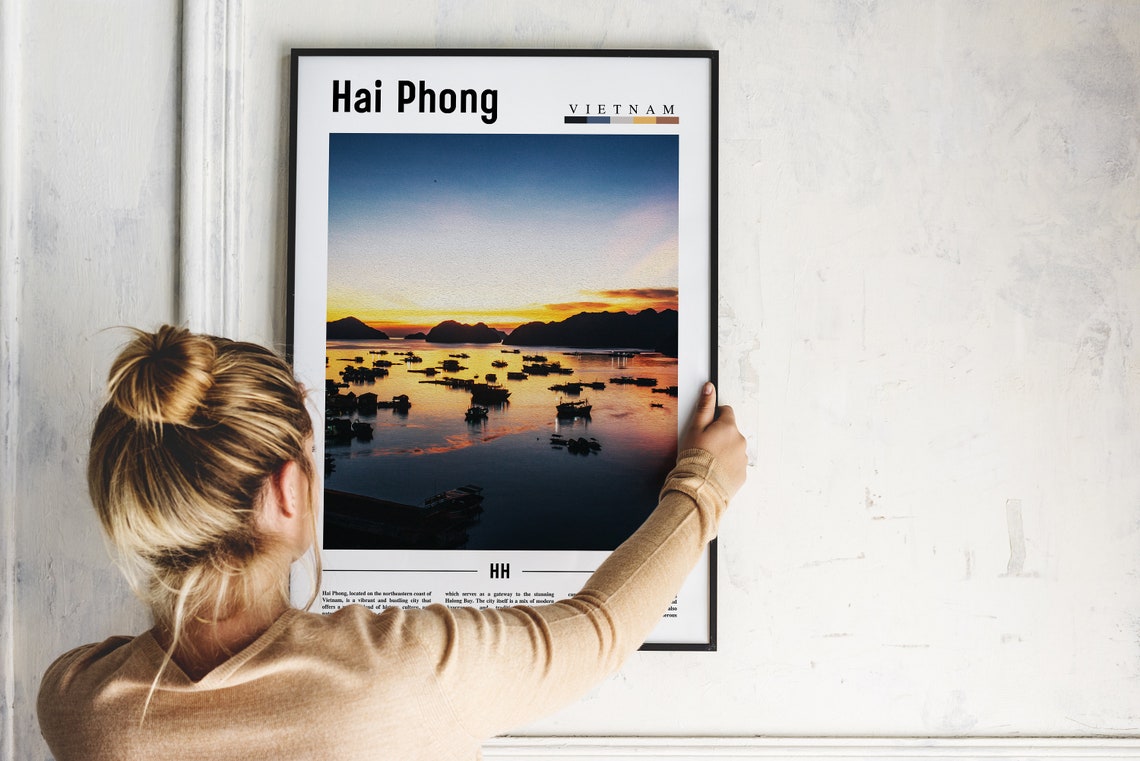 Hai Phong Poster Hai Phong Print Hai Phong Wall Art Asia Print Asia Poster Asia Photo Minimal Travel Poster - Image 5
