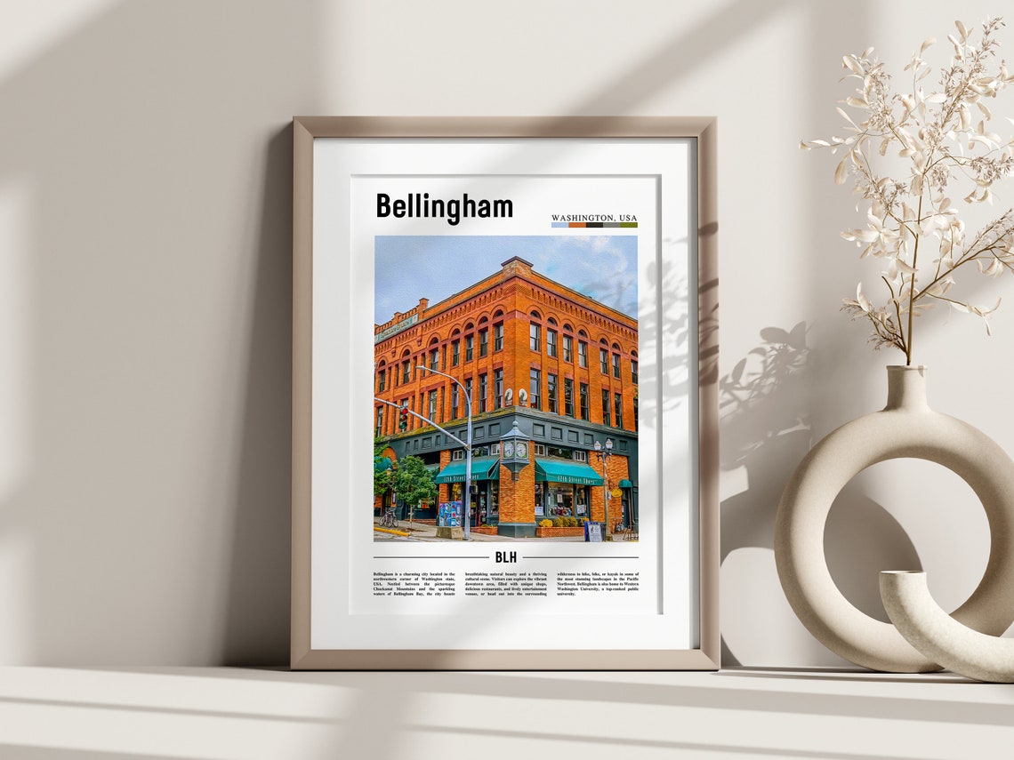 Bellingham Poster Bellingham Print Bellingham Wall Art United States Photo United States Poster United States Print - Image 2
