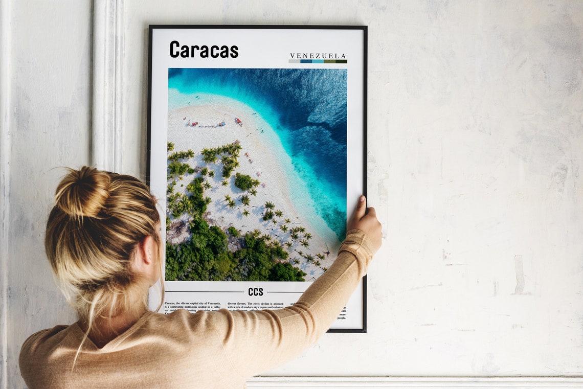 Caracas Poster Caracas Print Caracas Wall Art South America Poster South America Print Travel Poster - Image 5