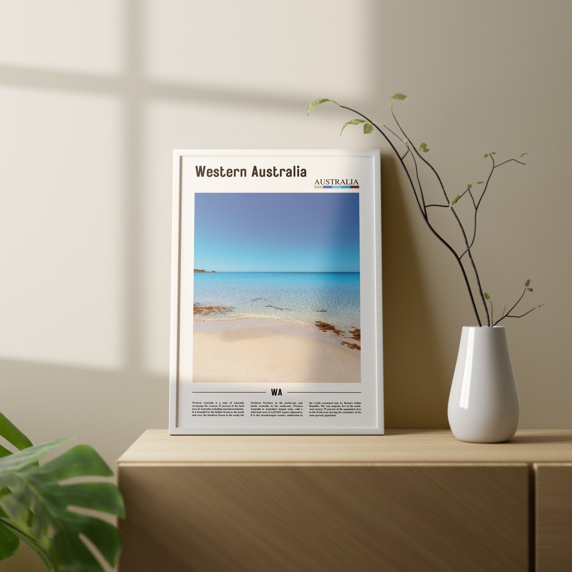 Western Australia Print Western Australia Poster Western Australia Wall Art Oil Painting Poster City Artwork Travel Artwork Travel Art - Image 2