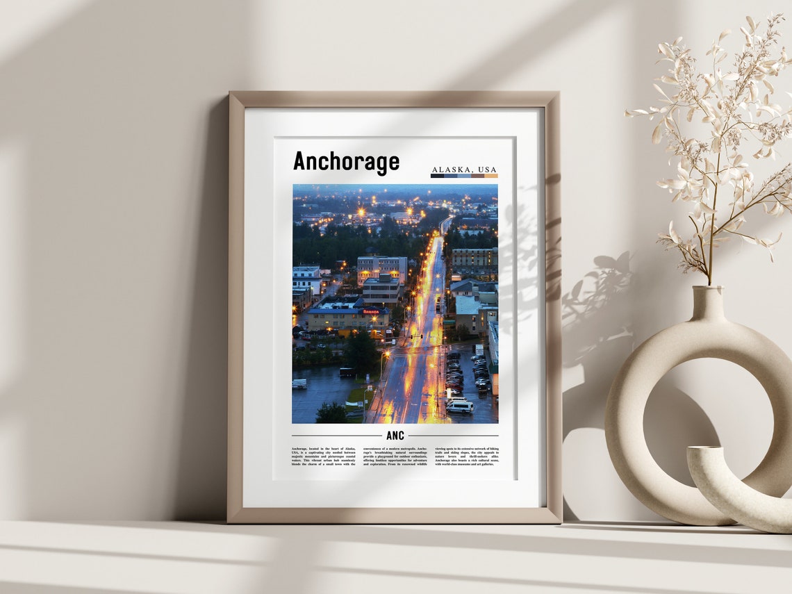 Anchorage Poster Anchorage Print Anchorage Wall Art United States Photo United States Poster United States Print - Image 3