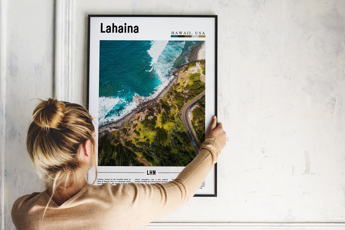 Lahaina Poster Lahaina Print Lahaina Wall Art United States Photo United States Poster United States Print - Image 5